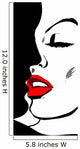 Vector illustration of Kissing Couple. Love. Wall Mural