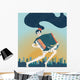 Girl and Accordion Wall Decal