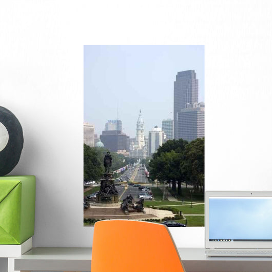 Skyline from Art Museum Wall Decal