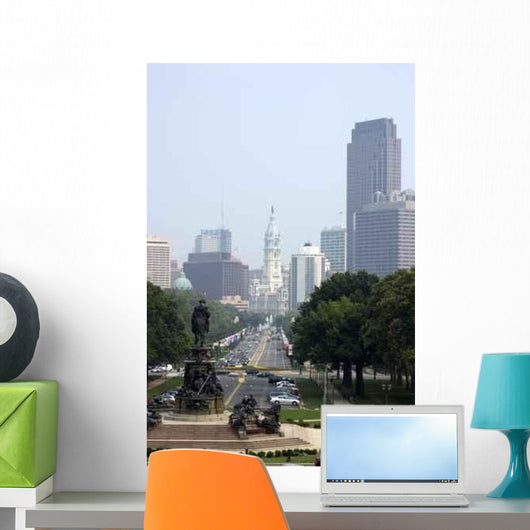 Skyline from Art Museum Wall Decal
