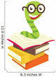Bookworm Wall Decal