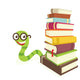Bookworm Wall Decal