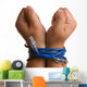 Hands Tied With Network Cable Wall Decal