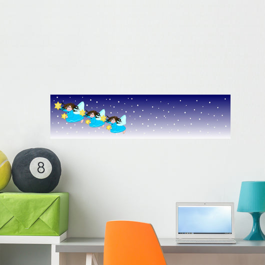 Cute little angels Wall Mural