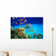 Coral Reef and Scuba Diver Wall Mural
