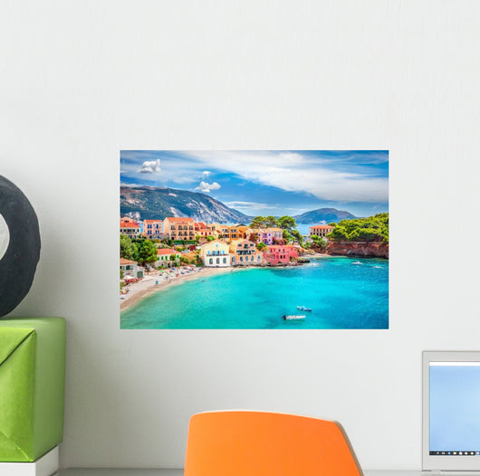 Assos Village Kefalonia Greece Wall Decal