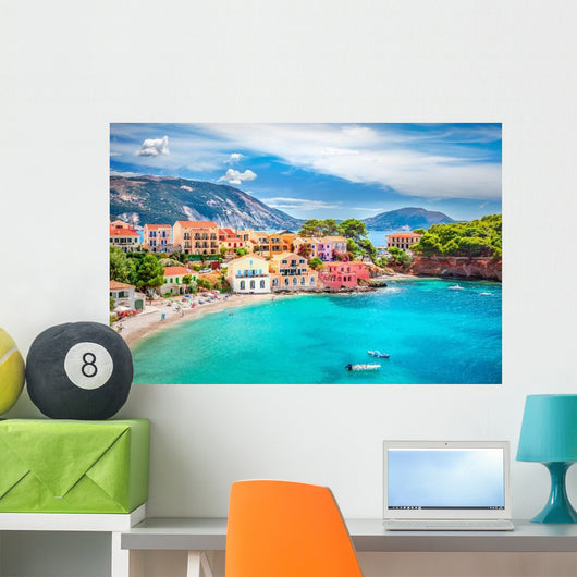 Assos Village Kefalonia Greece Wall Decal