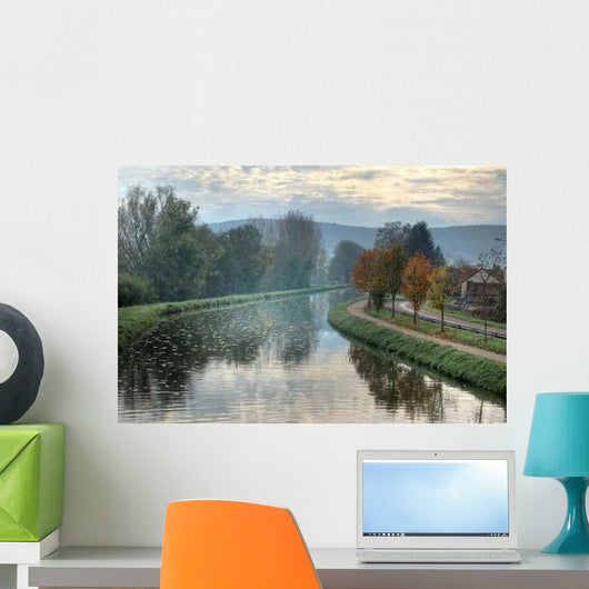 Burgundy Canal Wall Decal