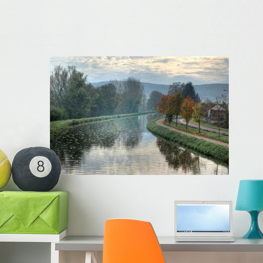 Burgundy Canal Wall Decal