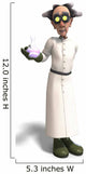 Mad Scientist with Dangerous Wall Decal