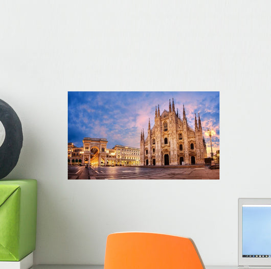 Milan Cathedral Sunrise Italy Wall Decal