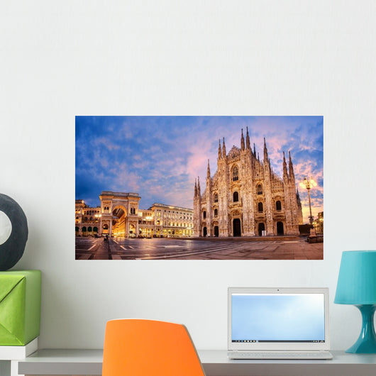 Milan Cathedral Sunrise Italy Wall Decal