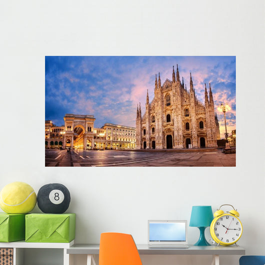 Milan Cathedral Sunrise Italy Wall Decal