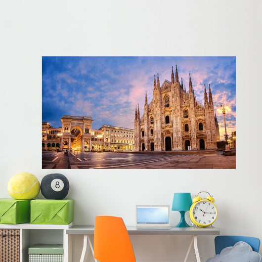Milan Cathedral Sunrise Italy Wall Decal