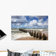 Windy day at seaside. Wall Mural