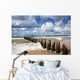 Windy day at seaside. Wall Mural