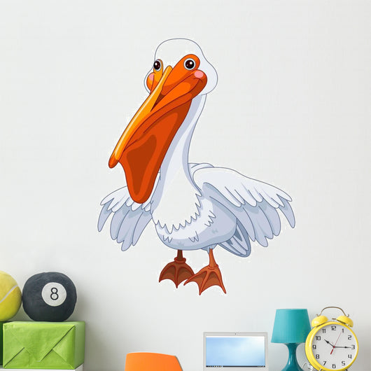 Cartoon Pelican Wall Decal