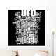 UFO - Unidentified Flying Object Wall Mural