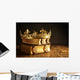 Crowned Medieval Fantasy Books Wall Decal