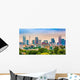 Charlotte NC Skyline Foggy Wall Decal