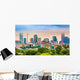 Charlotte NC Skyline Foggy Wall Decal