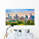 Charlotte NC Skyline Foggy Wall Decal