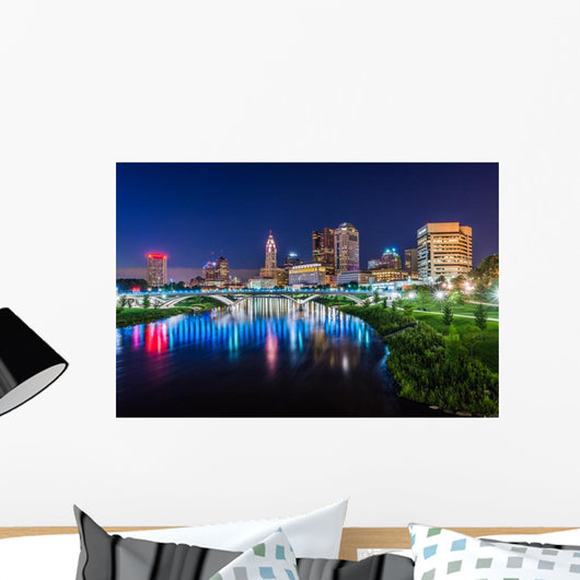 Skyline Columbus Ohio from Wall Decal