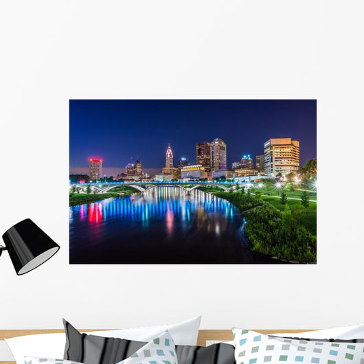 Skyline Columbus Ohio from Wall Decal