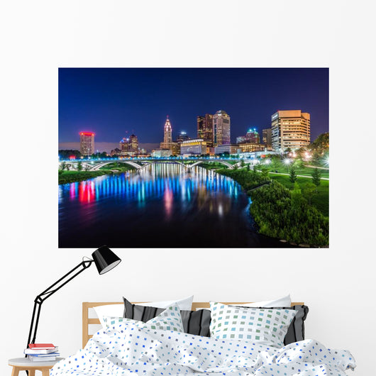 Skyline Columbus Ohio from Wall Decal