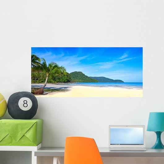 Palm Empty Beach Wall Decal