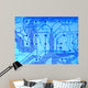 Electric Blue Wall Mural