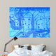 Electric Blue Wall Mural