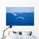 Flying Seagulls over Blue Wall Mural