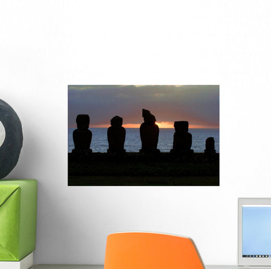 Easter Island Sunset Tahai Wall Mural