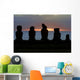Easter Island - Sunset at Tahai Wall Mural