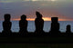 Easter Island - Sunset at Tahai Wall Mural