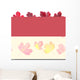 Set Red Leaves Wall Decal