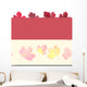Set Red Leaves Wall Decal