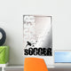 soccer silver poster background 5 Wall Mural