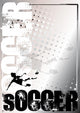 soccer silver poster background 5 Wall Mural