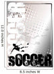 soccer silver poster background 5 Wall Mural