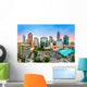 Aerial Charlotte NC Skyline Wall Decal