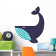 Humpback Whale Icon Vector Wall Decal