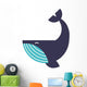Humpback Whale Icon Vector Wall Decal