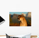 Portrait of a Cougar Wall Mural