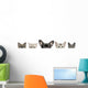 Dog Head and Cat Heads Wall Decal