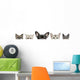 Dog Head and Cat Heads Wall Decal