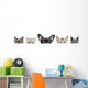 Dog Head and Cat Heads Wall Decal