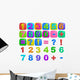 Simple Numbers Wall Stickers