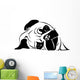 Sleeping Pug 02 Wall Decal